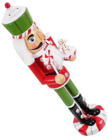 IMIKEYA Casse-Noisettes Bois de Noël Soldat Pain Épice Corps Rouge Décoration Intérieure pour Fêtes