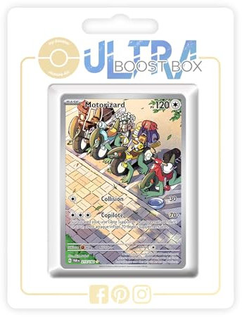 Motorizard (Cyclizar) 215/182 Alternative Shiny Pokémon Gallery - my-booster X Écarlate et Violet 4 - Faille Paradoxe Box of 10 Pokemon French Cards