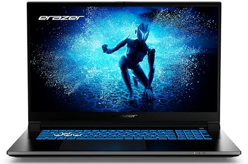 ERAZER Defender P50i 43,9 cm (17,3 Zoll 144Hz) Full HD Gaming Laptop (Intel Core i7-13620H, 16GB DDR4 RAM, 1TB SSD, GeForce RTX 4060 8GB GDDR6, Win 11 Home)