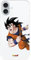 Case Compatible with iPhone 16 Plus Official Dragon Ball Goku Warrior to Protect Your Mobile Phone, Transparent Flexible Silicone Case with Official Dragon Ball License