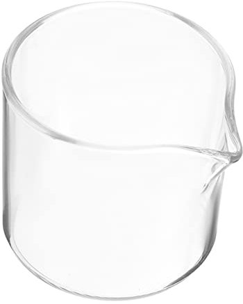 VINTORKY Milk Pitcher Point-Mouth Design Leakproof Glass Milk Mug for Occasions
