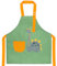 FenFang Delantal para Niños, Delantal Pintura Infantil, Delantales Cocina Impermeable, Delantales de Chef Artista para Pintar Hornear Jardín Fiesta Navidad Regalo para 2-12 Años (Dinosaurio Verde, S)