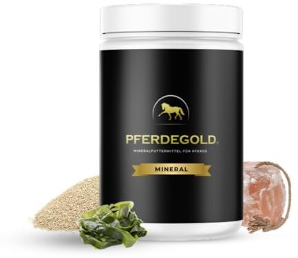 Pferdegold Mineralfutter 750g - Pferde Pellets mit Magnesium & Calcium - Ausgewogene Mineralstoffversorgung - 100% Natürlich & Dopingfrei - Made in Germany