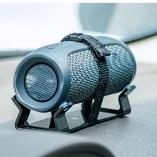 Support de haut-parleur de voiture réglable pour JBL Flip Series Support de haut-parleur en acrylique antidérapant pour tableau de bord de voiture (noir)