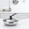 PETSTIBLE Wok in acciaio inox, diametro 32 cm (con coperchio), adatto per induzione e cottura a fiamma libera per induzione, gas, tutti i piani cottura (A)