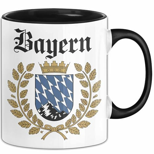 Deutschland München Bayern Bayerisch Tasse Geschenk Lustige Geschenkidee Spruch (Schwarz)