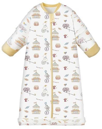Chilsuessy Winter Kinder Schlafsack mit abnehmbaren Ärmeln Super Warm Babyschlafsack für Jungen und Mädchen von 1 bis 10 Jahre alt, 2.5 Tog/Harry Park, XL (130-150 cm)