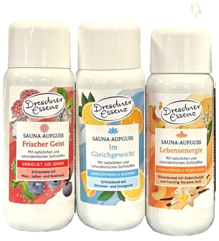 Dresdner Essenz Sauna-Aufguss Set, 3x250ml