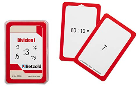 Betzold Karten für den Magischen Zylinder Division | Lernkarten Mathematik