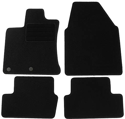TEXER Textil Fußmatten Passend für Nissan Qashqai I J10 JJ10 Bj. 2006-2013 Basic