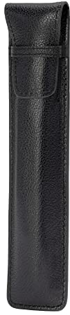 TORRO Pencil Hülle kompatibel mit Apple Pencil (Pro, USB-C, 2. und 1. Generation) – Apple Pencil Halter aus Echtleder mit Mikrofaserfutter (Schwarz)
