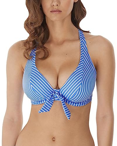 Freya Beach Hut Bikini Top High Apex Underwire Bikini Top Swimwear 6790 Blue Moon Various New Womens 30J