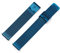 Kistanio 16 mm Milanaiseband aus Edelstahl Druckverschluss Meshband Blau - ME-16-BL
