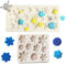 TheStriven 2 Stück Silikon Back Kuchen Modellierwerkzeug Schneeflocken Mold Silikon Form Schneeflocke Geformt Silikon Form Silikon Fondant Kuchen Formen für Jelly Candy Schokolade Fondant Weihnachten