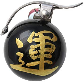 Crane Bike Bell/Japanese Talisman for Good Luck, Made in Japan for City Bikes, Cruisers, Road Bikes or MTB, Fits Handlebar diameters 22.2mm to 26.0mm
