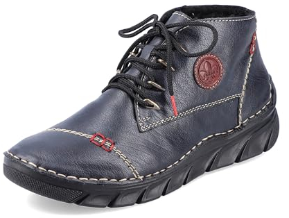 Rieker Femme 55002 Bottine, Bleu, 39 EU