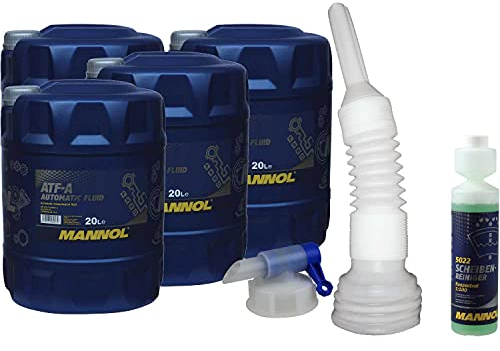 QR-Parts Set 80 Liter 85469750 5022 DIN61 MN8204-20 CT4503 MANNOL Scheibenreiniger Konzentrant 1:100 250ml 20 ATF-A PSF Auslaufhahn für Fässer Auslaufschlauch