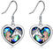 YFN Rose Gold Horse Ohrringe Schmuck Sterling Silber Horse Drop Ohrringe Mädchen Umarmung Pferd Geschenk für Mädchen (Abalone-Pferd-Ohrring)
