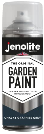 JENOLITE Directorust Chalky Spray Paint | GRAPHITE GREY | 400ml | Multi-Surface Chalky Finish Spray Paint | Ideal For Furniture, Ornaments, Picture Frames | Interior & Exterior Use | RAL 7016
