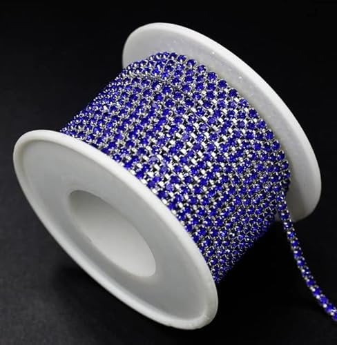 1Yard 10Yards/Roll Shiny Crystal Rhinestone Chain Sew-On Glue-On for Clothes Jewelry Apparel Accessories Trim Cup Chain