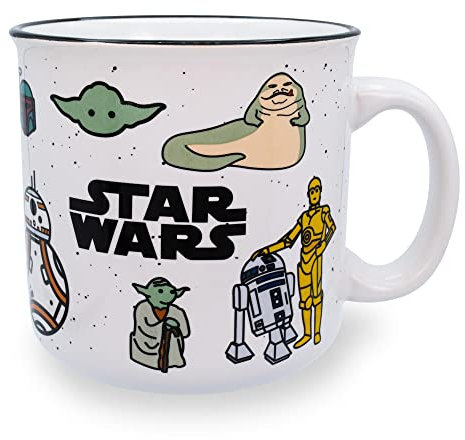 Star Wars Characters Ceramic Camper Mug | Holds 20 Ounces