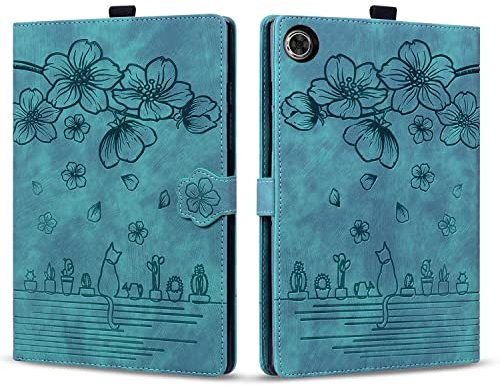 Rosbtib Custodia per Lenovo Tab M10 Plus (3a Generazione) 10,6 Pollici 2022 TB-125FU, PU Pelle Flip Cover con Magnetica Slot per schede Cover Lenovo Tab M10 Plus 3rd Gen 10.6, Verde