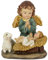 Riffelmacher&Weinberger Schutzengel mit Jesuskind 9 cm Blau | 27615 Krippenfigur Weihnachtsdekoration