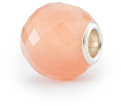 Trollbeads Runder Edelstein, facettiert (Feldspat Mondstein)
