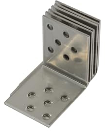 Wovar Sichtschutzzaun Winkel Edelstahl 50 x 50 mm - Pro 6 Stuck