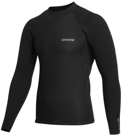 Mystic 2023 Mens Star 2mm Long Sleeved Surf Top 35001.230173 - Black Size - S