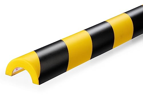 Durable Rohrschutzprofil P30, selbstklebend, 1 m, Packung à 5 Stück, gelb/schwarz, 1115130