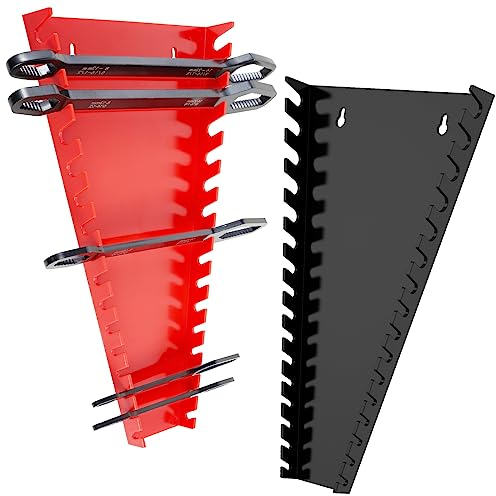 2 Supporto Per Chiave a Cricchetto Organizzatore,set chiavi inglesi,Staffa Della Chiave Inglese Organizer Porta,per chiavi inglesi per la memorizzazione di metrica da per 5 mm a 27 mm