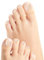 Quick Nails - The World's Fastest Nails - 32 Selbstklebende Gel NagelGelFolien für die Füsse - Pediküre zum Aufkleben - Schnell, Einfach, Langlebig & Schonend - mit Zubehör - Flamingo Flair
