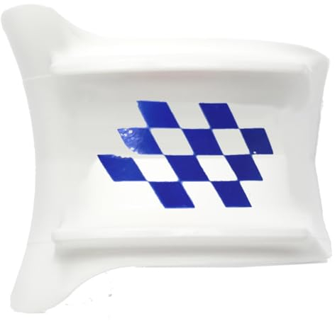 HOBDEE Maßkrug-Adapter I Glasmarkierer Blaue Raute Weiß I Maß Haltehilfe I Wiesn Maßkrug Gadget I Accessoires I Bierkrug Marker & Helfer I Bierzelt & Festzelt Gimmick I Beer Mug Marking