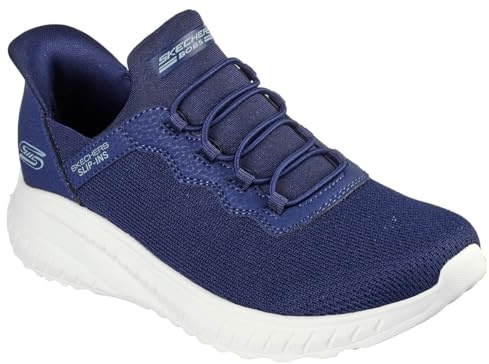 Skechers Damen Hands-Free Slip-Ins Bobs Squad Chaos Daily Inspiration Sneaker, Navy Knit, 39 EU