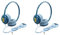UKCOCO 2 Pz Indossare Un Auricolare Cablato Cuffie Da Gioco Cablate Cuffie Sopra L'orecchio Cuffie Over-ear Cuffie Per Le Donne Cuffiette Bambino Che Fa i Primi Passi Leggero Addominali