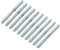 sourcing map M6 Hanger Bolts Length 2-3/4(70mm) Double Headed Bolts Self-Tapping Screw 6mm Wood Joint Furniture Legs 16pcs