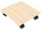 Soporte de jardín con ruedas para plantas, macetas de 30 x 30 x 7,5 cm - Madera de pino de alta calidad (30 x 30 x 7,5 cm)