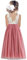 Beganly Robe de soirée élégante en dentelle droite Maxi Tulle Robe de soirée en V Dos en V, Sans manches Rose poudré, 3 ans