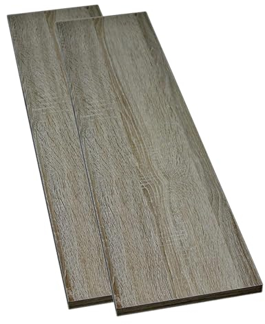 ben+camilla.com Einlegeboden Holz Wandregal | 80 cm x 20 cm lang in Sonoma Eiche – 2er Set | Regalboden Tischplatten Regalbretter Vintage auch für Schränke