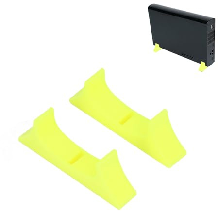 VBESTLIFE Console Holder Vertical Stand with Enhanced Cooling Design, Compact and Lightweight for Wii U (Yellow)