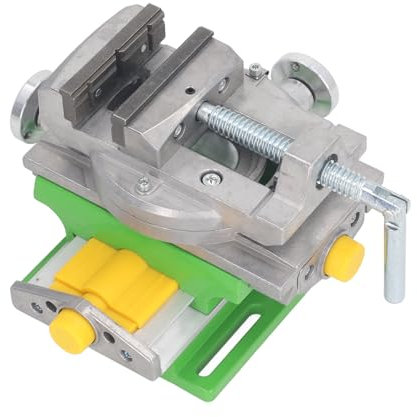 Hochpräziser XY-Verbundschraubstock für Desktop-Bohr- und Fräsmaschinen, Reibungslose Bewegung, Geeignet für Metallbearbeitungs-Hobbyisten, 80 Mm X-Hub, Robuste Struktur