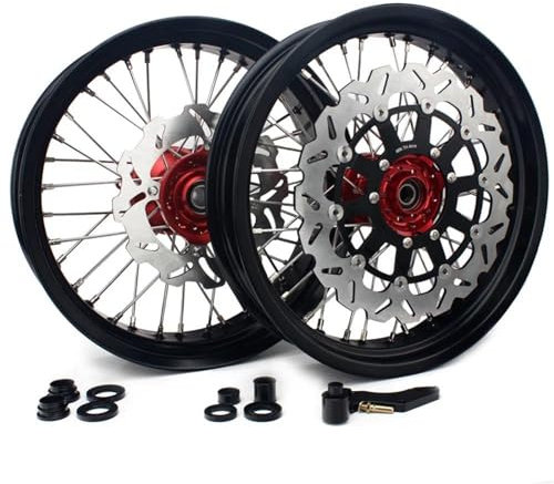 MPODYTSF Scheibenbremsplatte Motorrad Supermoto Felge Nabe Bremsscheiben Halterung Für H-ONDA CR125R CR250R 2004 2005 2006 2007 2008