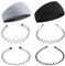 Oderra 4 PCS Haarreifen Damen, Wave Spring Headbands Für Yoga, Sport Und Alltägliches Styling