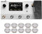 HOTONE Multi-Effektpedal-Dual-Effekt-Ketten mit Expression-Pedal, FX Loop, MIDI I/O Stereo, OTG, USB-Audio-Schnittstelle, Touchscreen, Ampero II (inklusive 10 zusätzlichen Fußschalter-Aufsätzen)