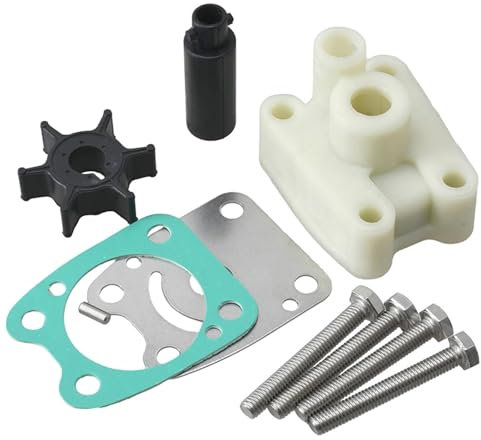 PEGGYLIN Kit de Turbine de Pompe à Eau adapté au Moteur Hors-Bord Yamaha 2T 4HP 5HP Powertec Seapro 5HP, Moteur de Bateau