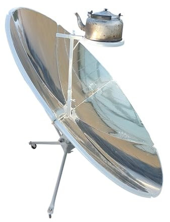 Estufas de campamento Cocina for acampar al aire libre, horno solar for hervir agua, cocina solar parabólica de 59 '', 800-1000 ℃ Para mochileros y caminatas