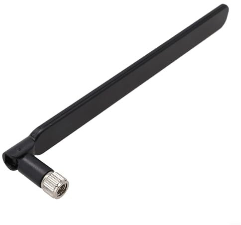 Paquete de 2 Antena 4G LTE 5dBi Conector de ganancia 698-2700MHz para router E5186 B880 B315 B310 B525 B535 B593 Antena externa Polarización vertical Señal más fuerte (negro)