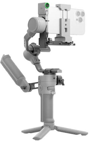 Pack para Creadores DJI RS 4 Mini, Estabilizador para cámaras, Bloqueos de Ejes automáticos, Seguimiento Inteligente, Estabilizador de cámara, Grabación Vertical, Soporte para teléfono
