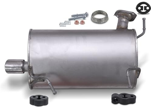 ATEC Germany Endschalldämpfer + Montagematerial | Kompatibel mit: MITSUBISHI OUTLANDER II